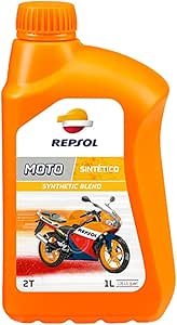 REPSOL Olio Lubrificante MOTO 2 TEMPI MOTO RIDER ROUTE 2T LT. 1 SEMISINTETICO