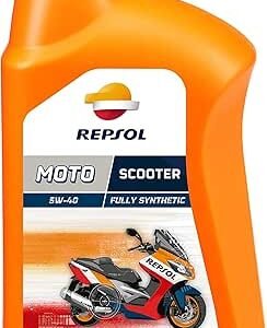REPSOL Olio Lubrificante MOTO 4 TEMPI MOTO RACING 4T 5W-40 LT 1 EX RP MOTO RACING 4T? il lubrificante sintetico ideale per motori 4 tempi ad altissime prestazioni. La sua formula garantisce la massima protezione di tutti i componenti del motore, ponendo particolare attenzione alla frizione e al cambio. La sua efficacia si riflette nel minor attrito dei componenti del motore, mantenendo sempre la massima potenza. I risultati sono stati testati in competizioni di altissimo livello nazionale ed internazionale con moto preparate e di serie in condizioni estreme. ? valido sia su strada che in pista.