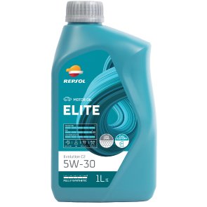 REPSOL Olio Lubrificante ELITE EVOLUTION C2 5W-30 LT. 1 Imbuto in regalo Lubrificante sintetico di massima qualit?, grazie alla studiata viscosit?, favorisce la riduzione del consumo di combustibile