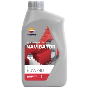 REPSOL Olio Lubrificante CAMBIO & TRASMISSIONI NAVIGATOR NAVIGATOR GL-5 80W-90 LT. 1 EX RP TRANSMISSIONSLubrificante multigrado Estrema Pressione indicato per l?uso nei differenziali di veicoli o in gruppi di trasmissione ipoidi ed elicoidali, nonch? in trasmissioni finali Voith di ferrovie e cambi manuali in cui ? richiesto un lubrificante API GL-5.