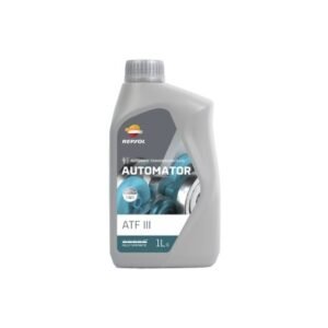 REPSOL Olio Lubrificante CAMBIO & TRASMISSIONI AUTOMAR ATF AUTOMATOR ATF III LT. 1 EX RP MATIC III ATFLubrificante sintetico a lunga durata per trasmissioni automatiche, 
pu? essere utilizzato in autovetture, veicoli commerciali e macchine 
movimento terra. ? consigliato per trasmissioni e servosterzi che 
richiedono un fluido conforme alla specifica DEXRON III. Automator ATF 
III ? stato inoltre progettato appositamente per soddisfare i requisiti 
pi? severi dei cambi automatici nei veicoli pesanti che richiedono la 
specifica Allison TES-295. Soddisfa i requisiti Voith e di altri produttori